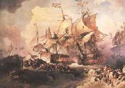 Philip James de Loutherbourg The Glorious First of June (mk25) oil painting
